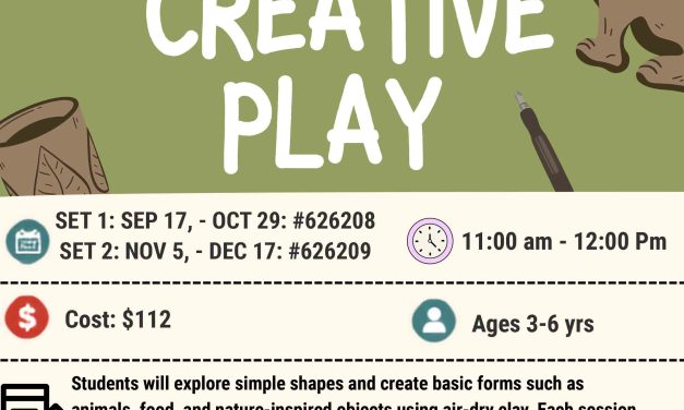 Air-Dry Clay & Creative Play with Golnaz Ages 3-6 yrs