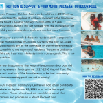 PETITION TO SUPPORT & FUND MOUNT PLEASANT OUTDOOR POOL
