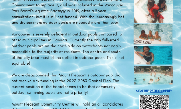 PETITION TO SUPPORT & FUND MOUNT PLEASANT OUTDOOR POOL