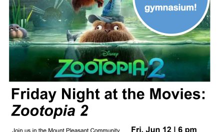 Zootopia 2: Free Movie in the Gym – June 12 at 6pm